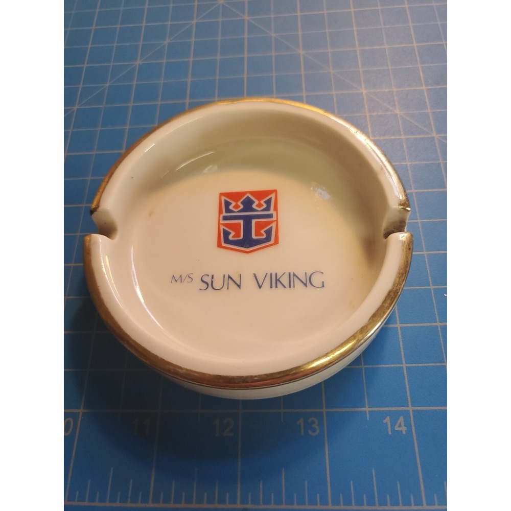 M/S Sun Viking: Ashtray / Trinket / Change Dish - In VGC Condition
